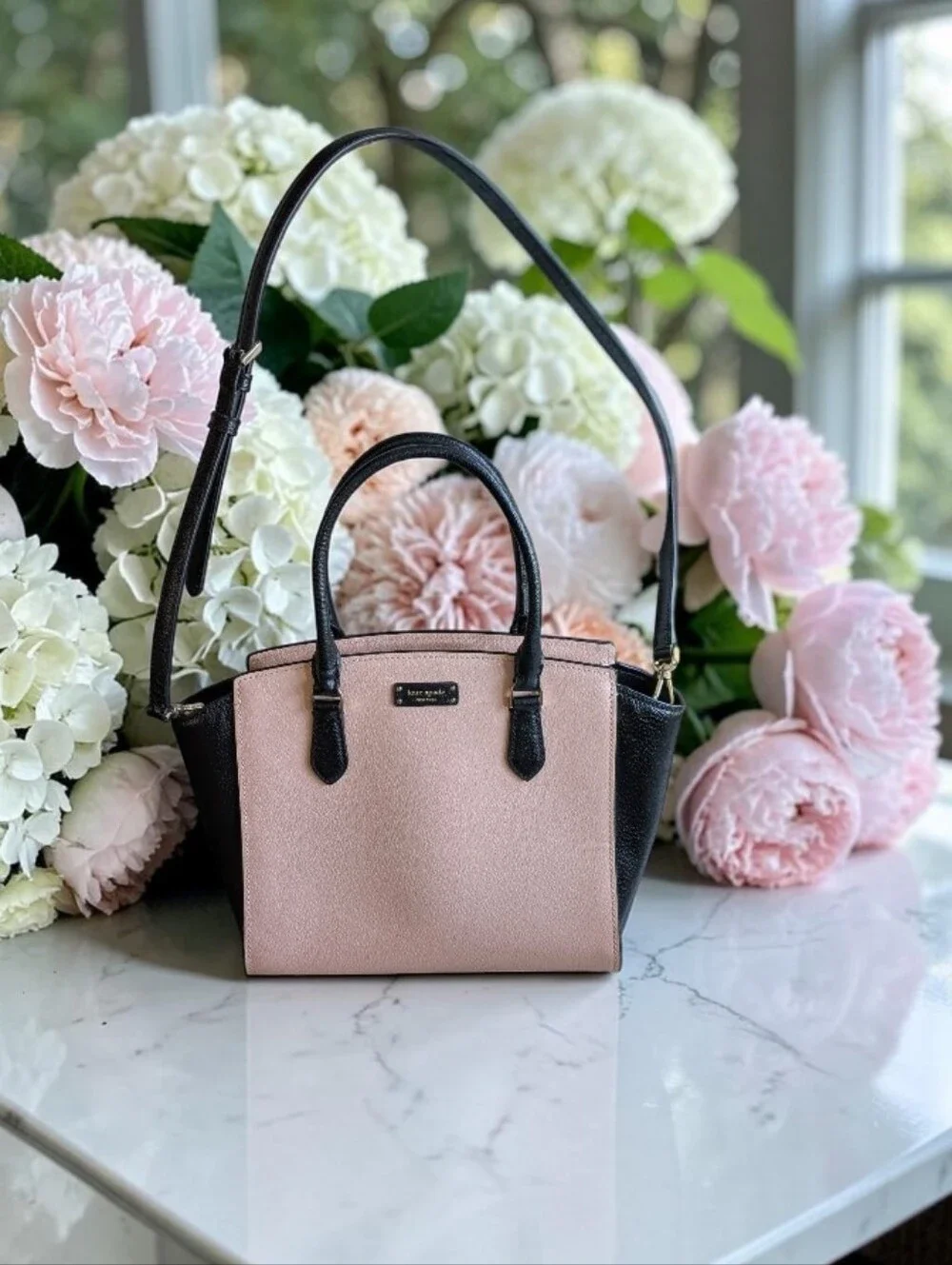 kate spade Pink and Black Two-Tone Satchel